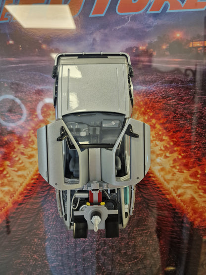 Cadre Back to the Future DeLorean – Tableau Retour vers le Futur 40x50 – Décoration cinéma geek – Voiture DeLorean