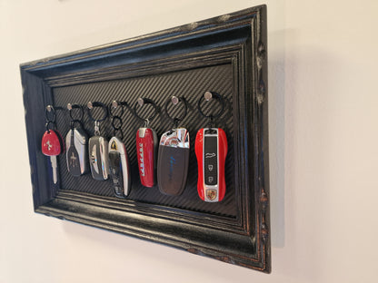 Cadre supercars 7 clés – Dream Week Edition | Porte-clés mural voitures de prestige