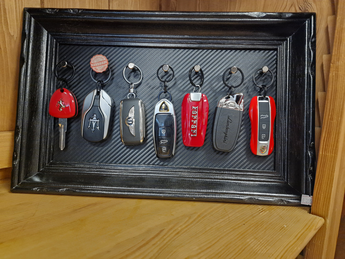 Cadre supercars 7 clés – Dream Week Edition | Porte-clés mural voitures de prestige