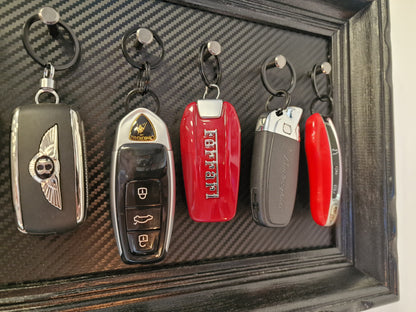 Cadre supercars 7 clés – Dream Week Edition | Porte-clés mural voitures de prestige