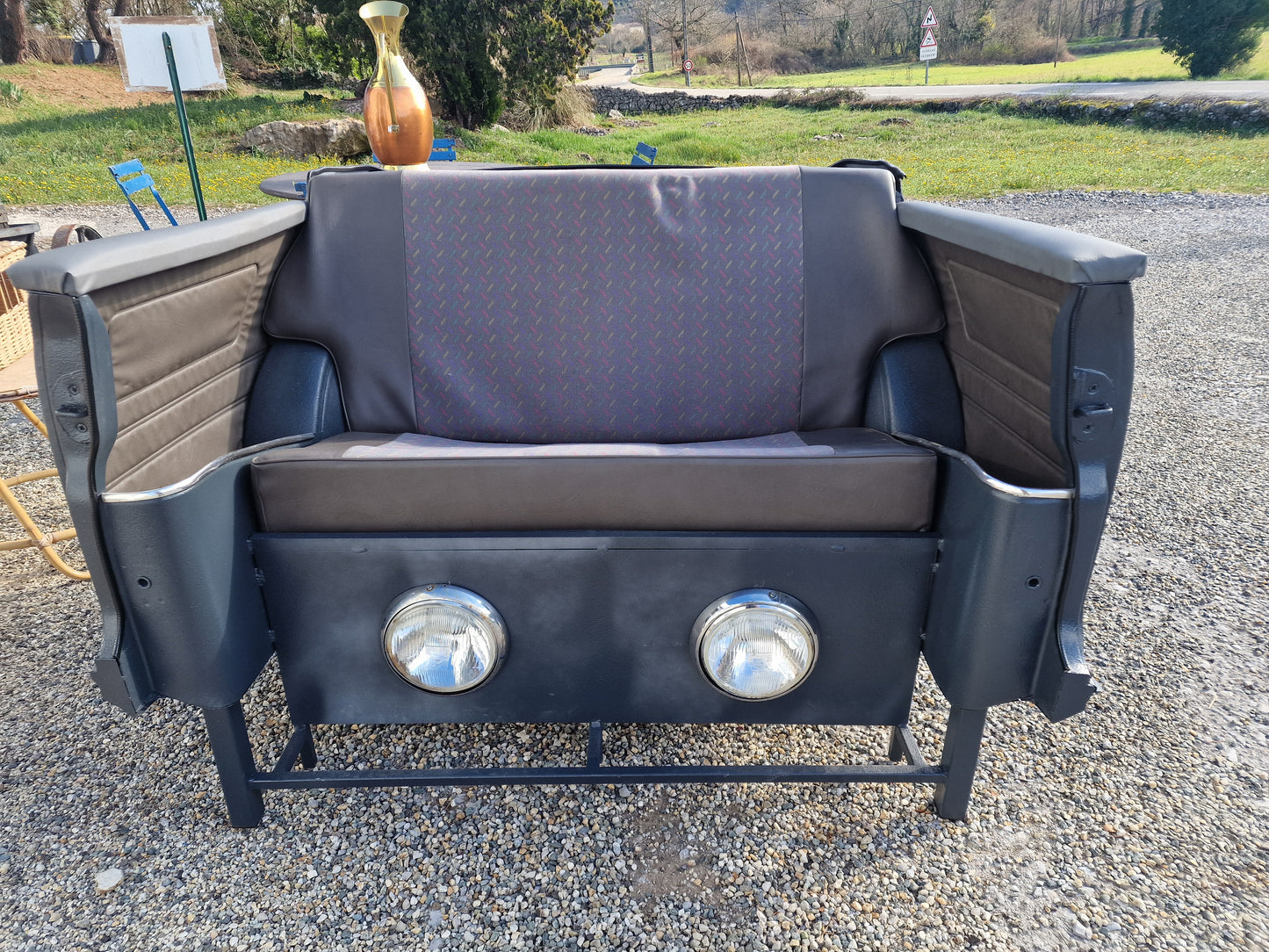 Canapé  Mini Austin – Canapé / bar  automobile vintage