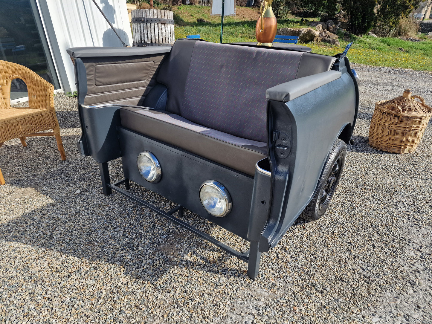 Canapé  Mini Austin – Canapé / bar  automobile vintage