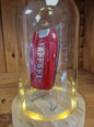 Clé Ferrari Sous Cloche LED – Objet de Collection Automobile