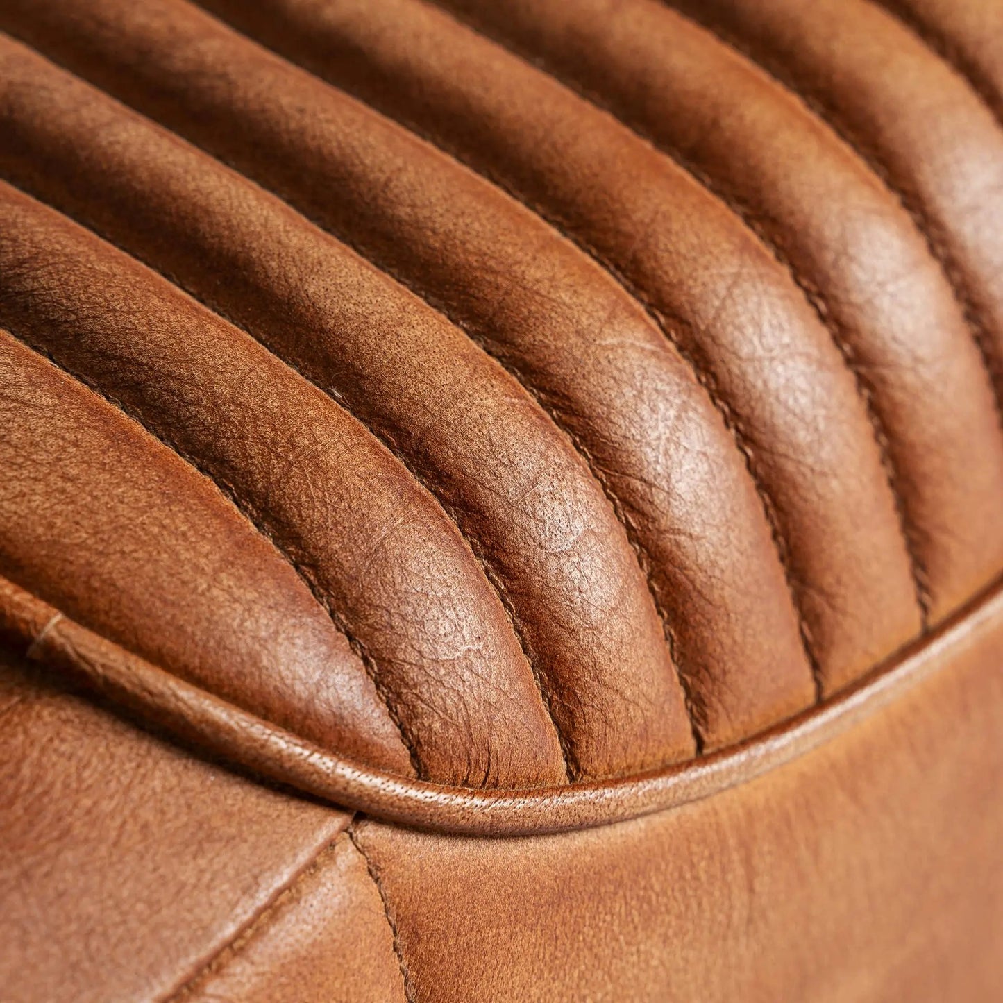 DUO Fauteuil  CLUB AVIATEUR en cuir marron de 71x76x73 CM Kodu