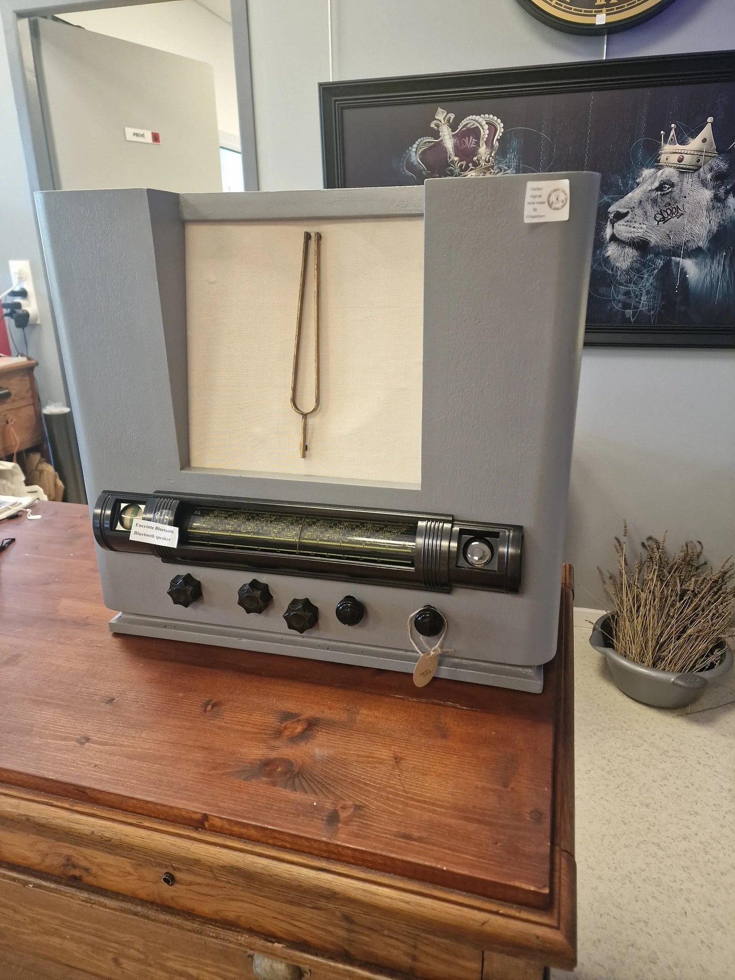 ENCEINTE BLUETOOTH GRISE XXL Vintagedison