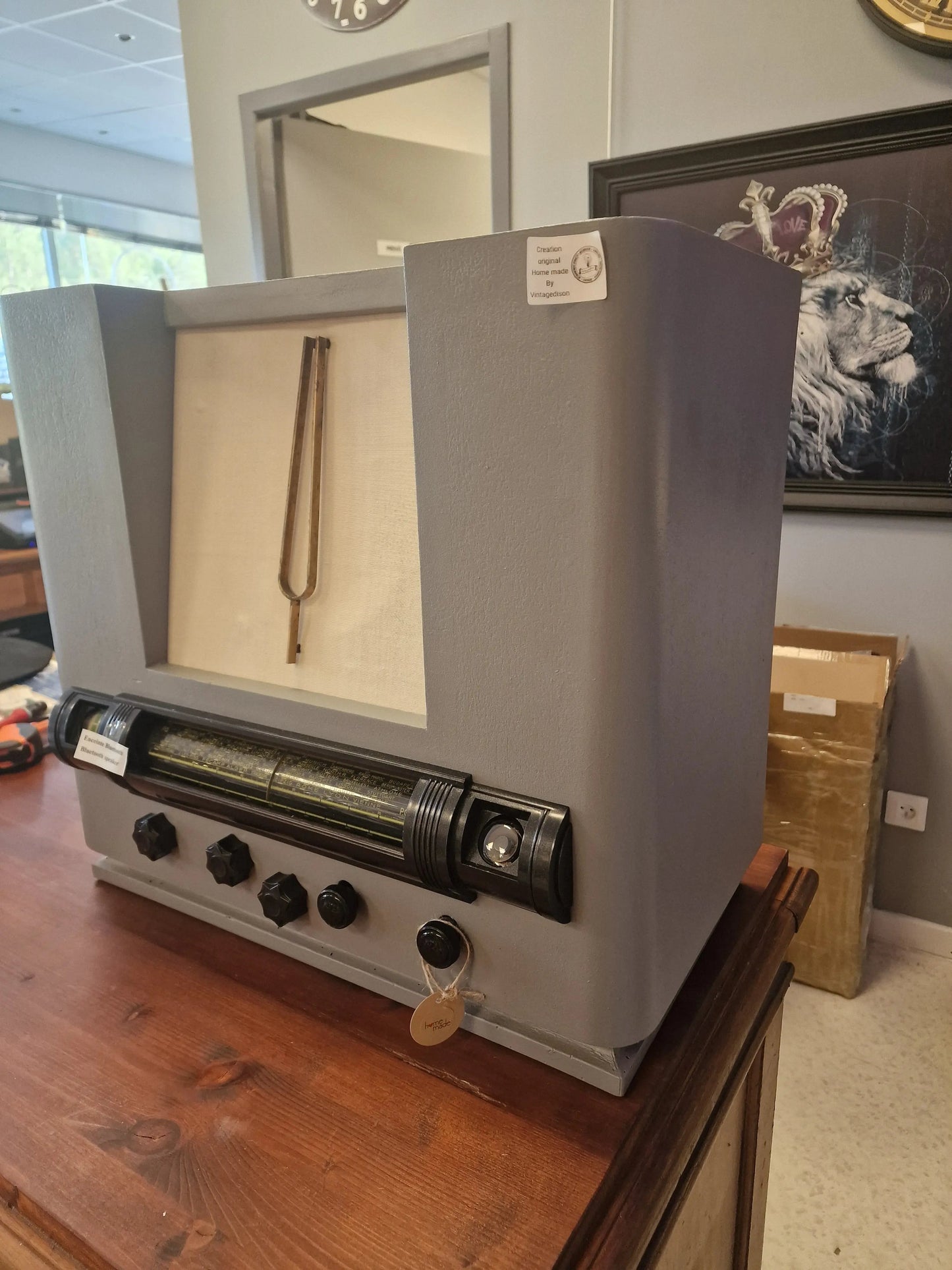 ENCEINTE BLUETOOTH GRISE XXL Vintagedison