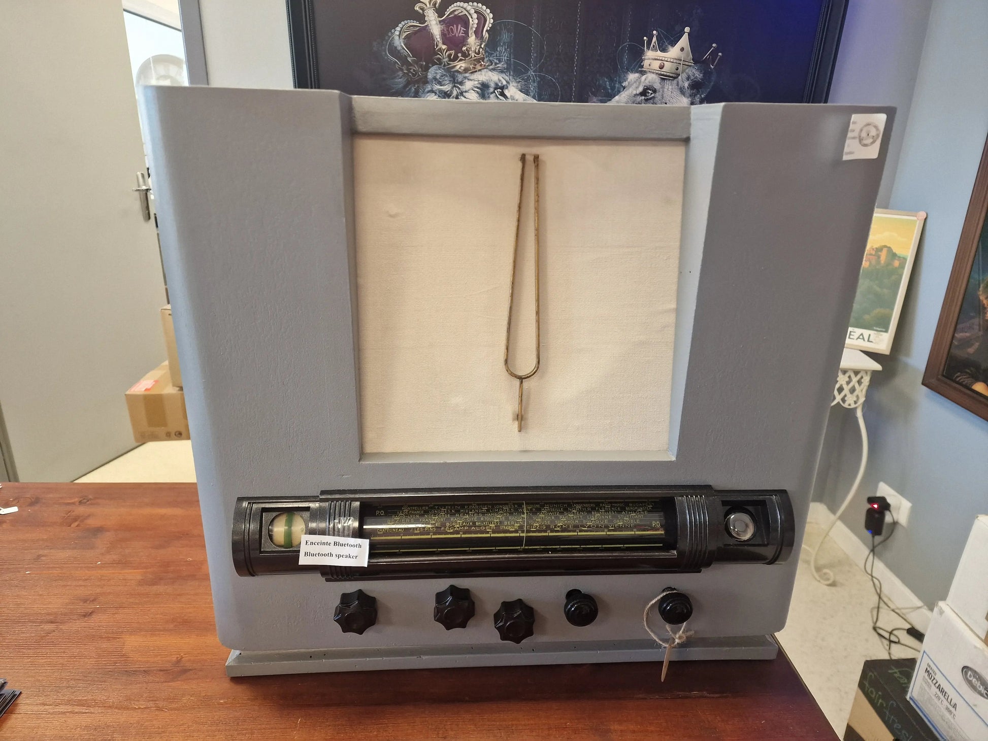 ENCEINTE BLUETOOTH GRISE XXL Vintagedison