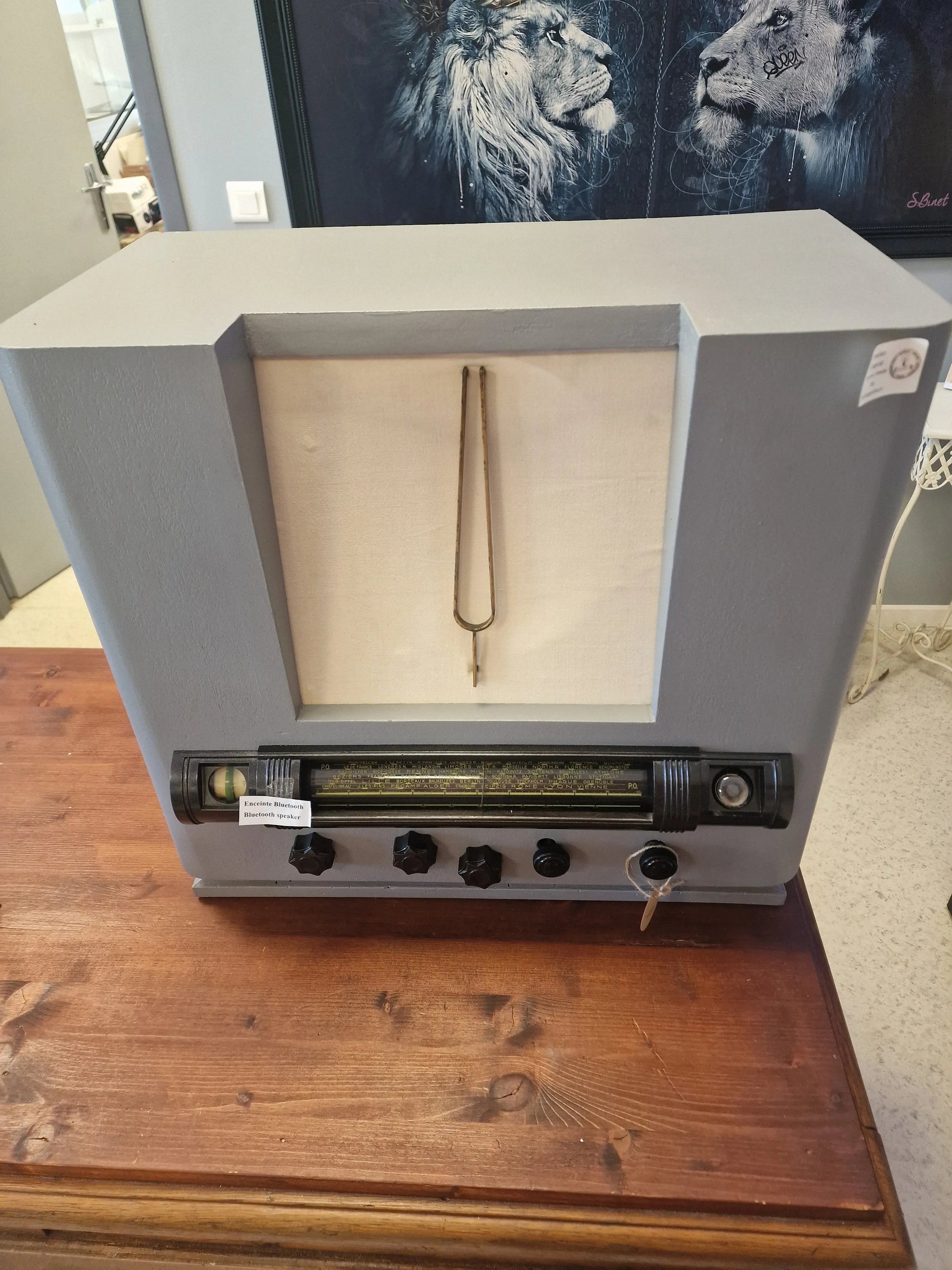 ENCEINTE BLUETOOTH GRISE XXL Vintagedison