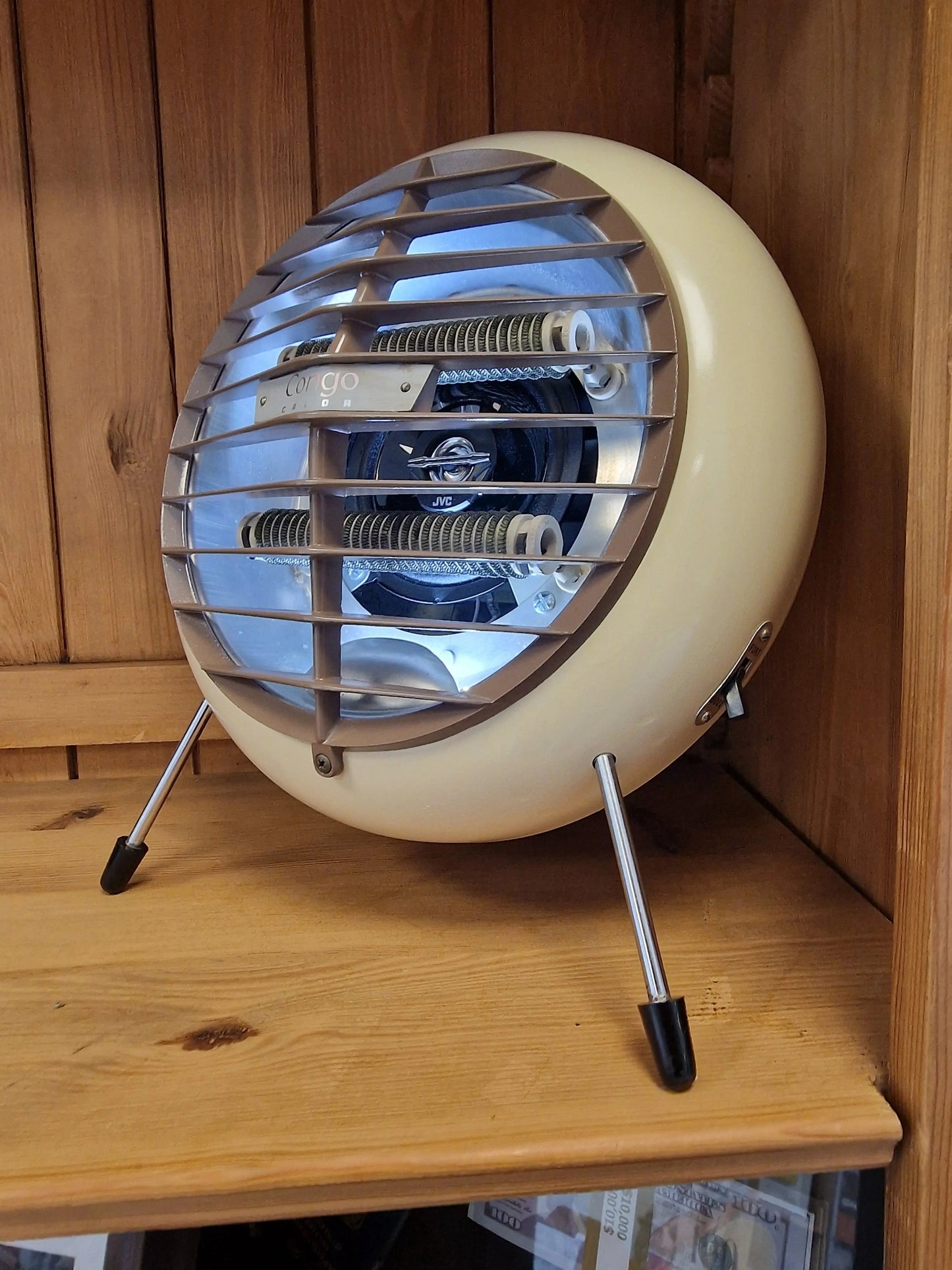 🔥 Enceinte Bluetooth Unique – Radiateur Calor congo Vintage Recyclé (44 x 33 cm) Vintagedison