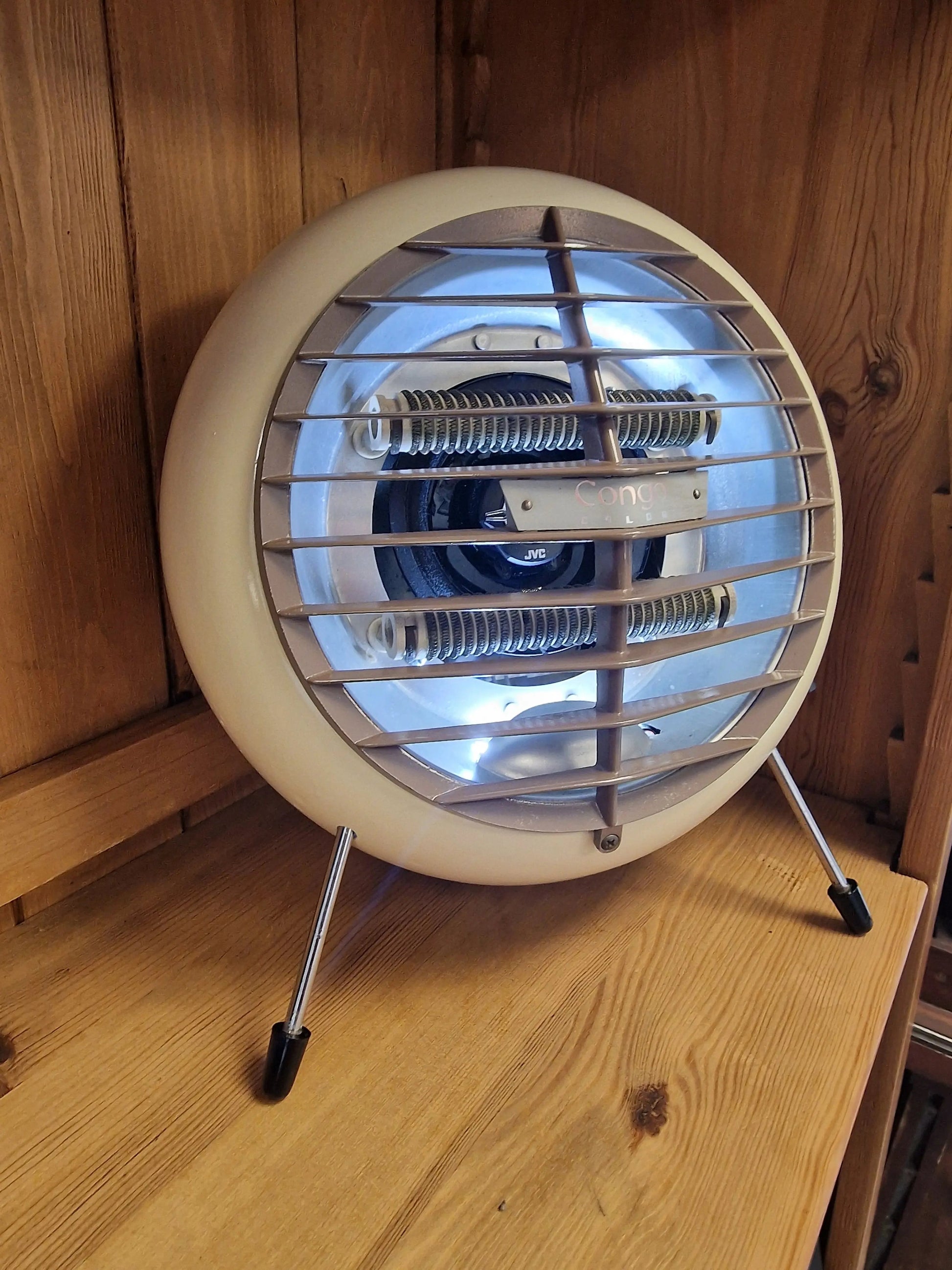 🔥 Enceinte Bluetooth Unique – Radiateur Calor congo Vintage Recyclé (44 x 33 cm) Vintagedison