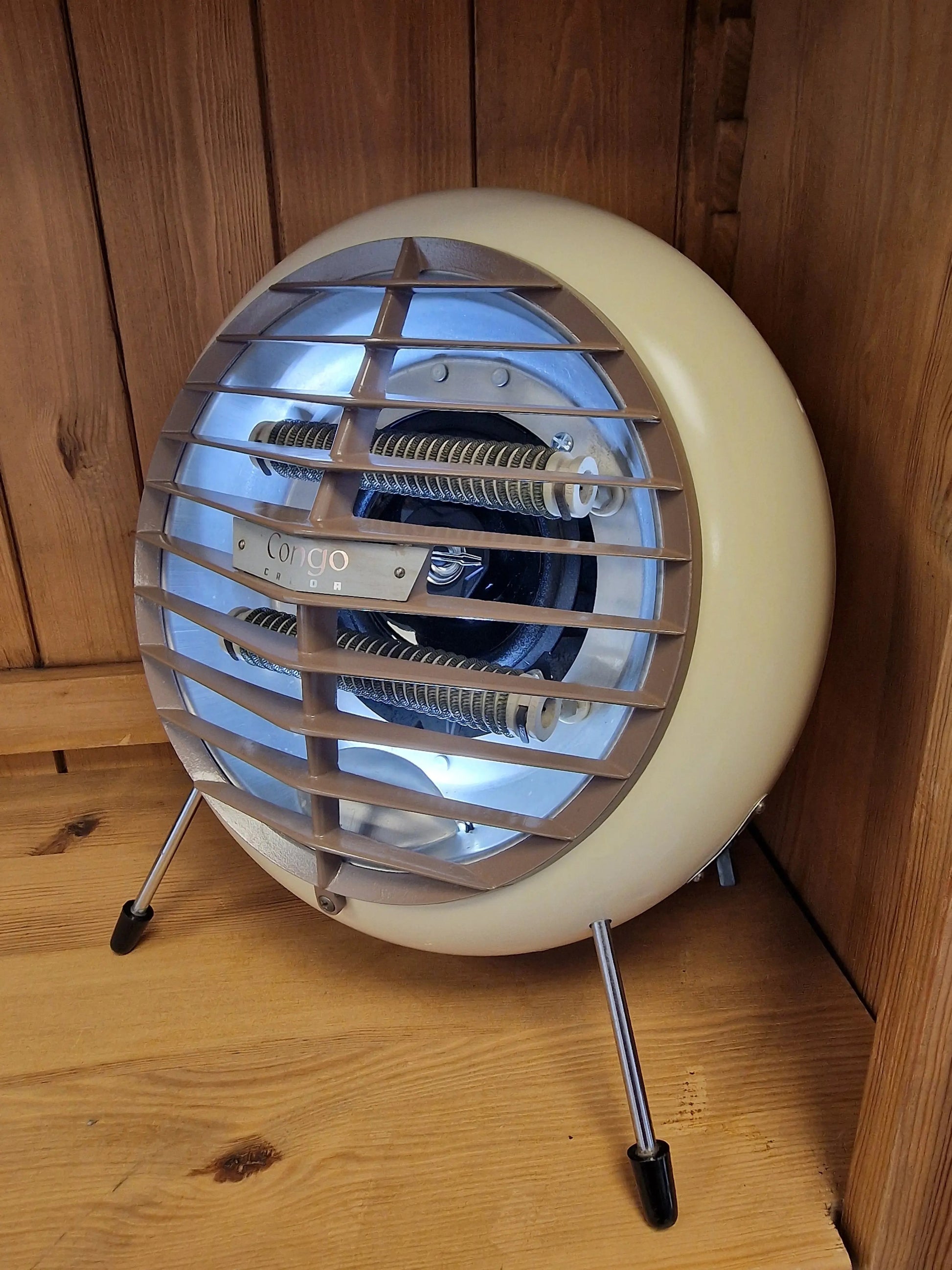 🔥 Enceinte Bluetooth Unique – Radiateur Calor congo Vintage Recyclé (44 x 33 cm) Vintagedison