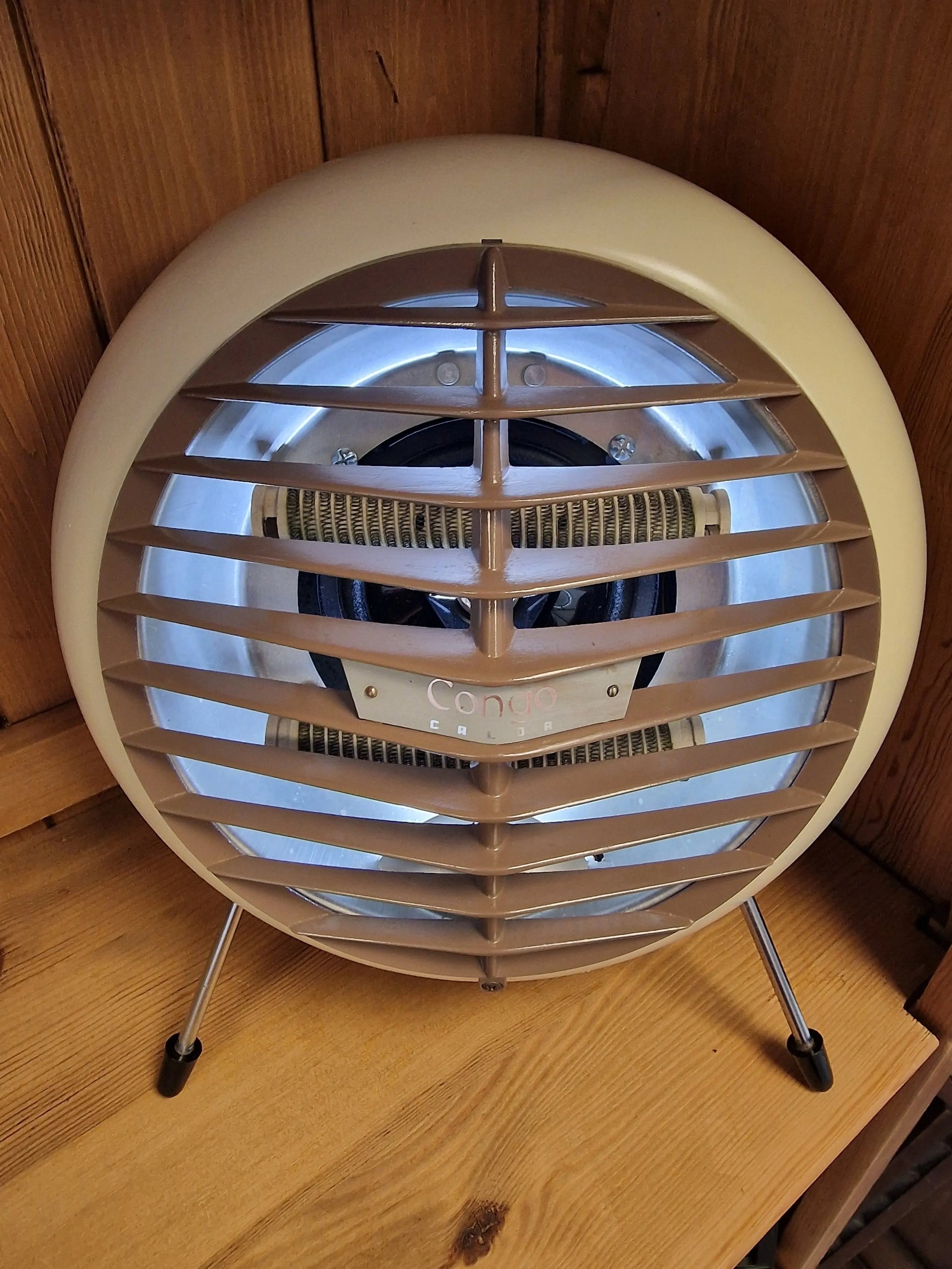 🔥 Enceinte Bluetooth Unique – Radiateur Calor congo Vintage Recyclé (44 x 33 cm) Vintagedison