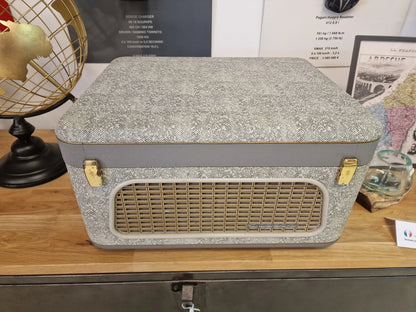 Enceinte Bluetooth vintage  dans ancien magnétophone bi amplificateur philips Vintagedison