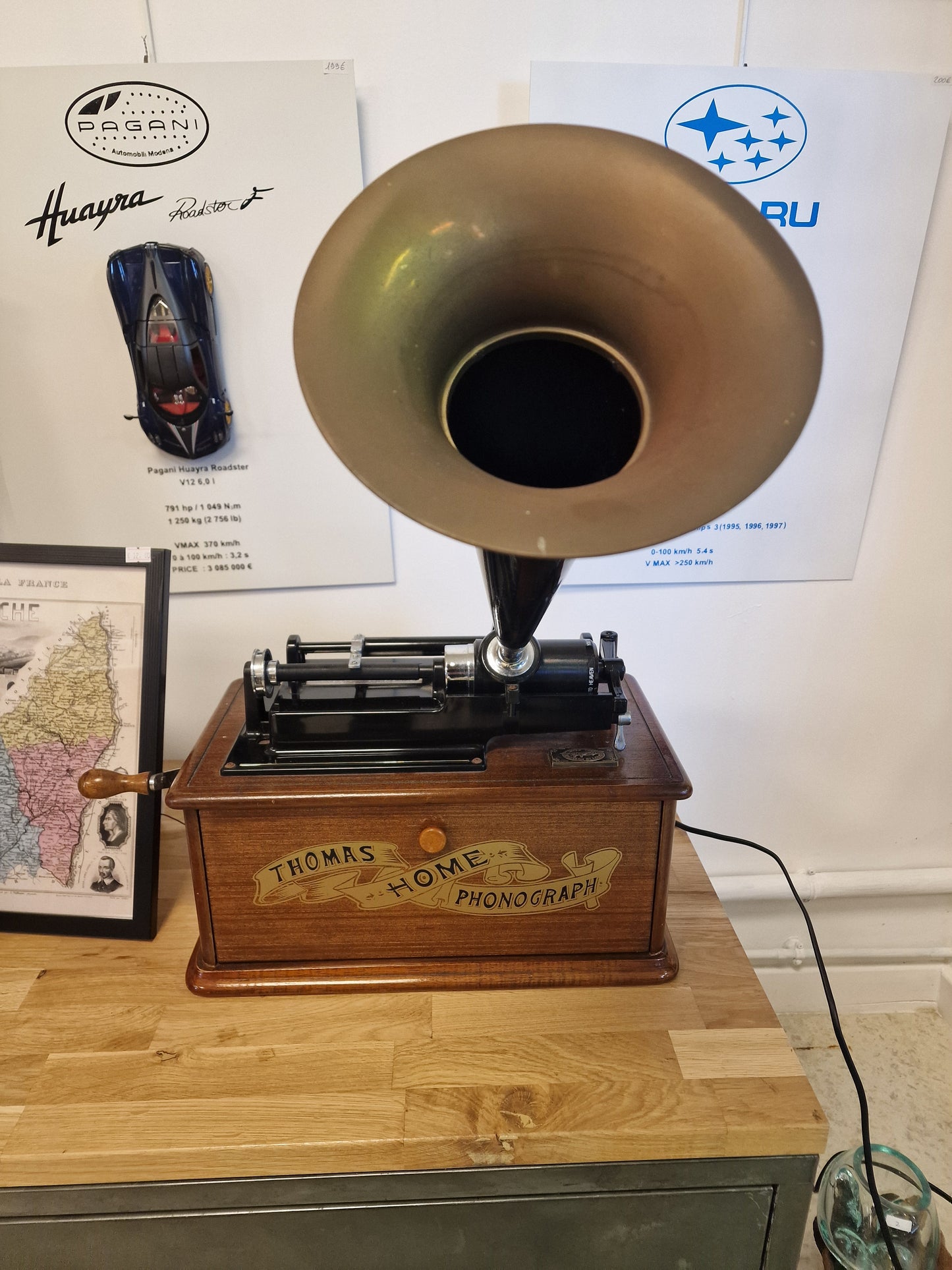 Enceinte Bluetooth ancienne radio Spirit of St. Louis – Style Phonographe Vintage | Fabriquée en Ardèche