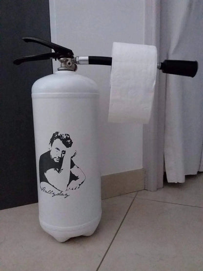 Extincteur porte papier toilette Johnny Hallyday Etsy