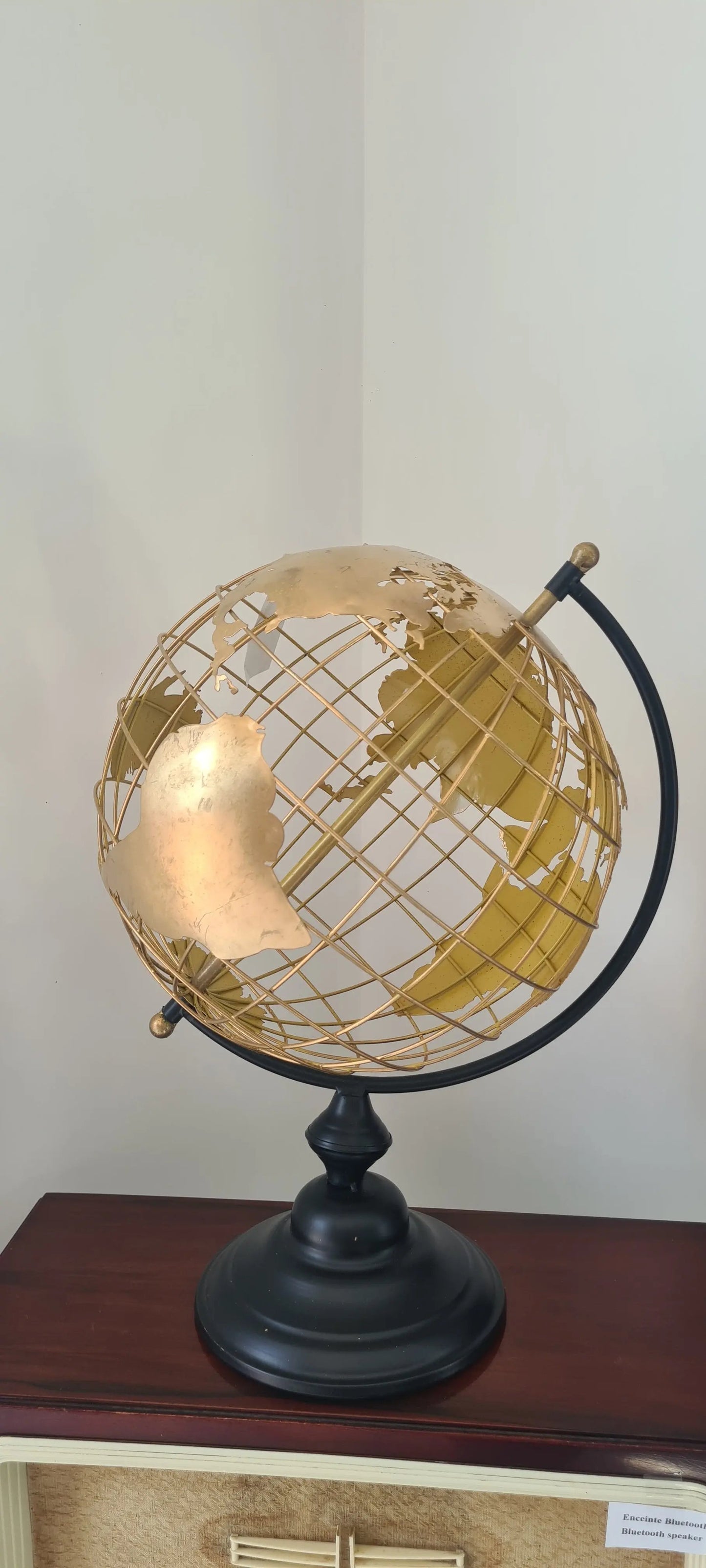 Globe couleur noir et or ANTIC LINE