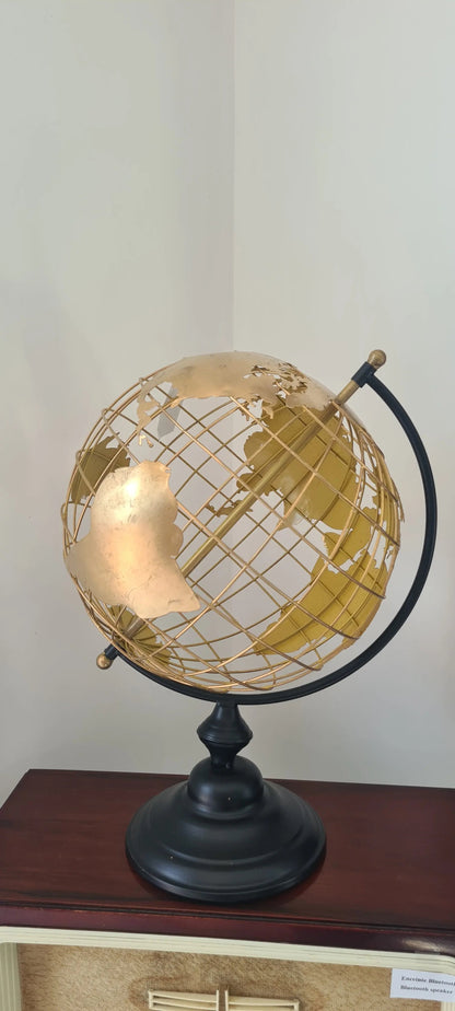 Globe couleur noir et or ANTIC LINE