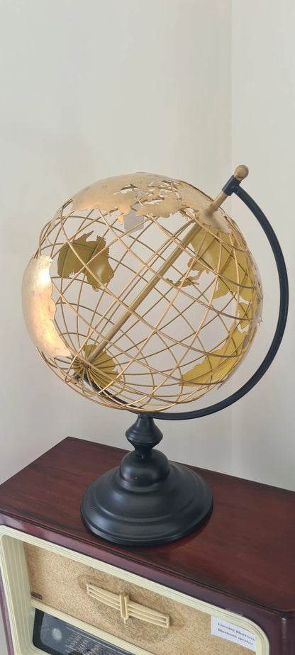 Globe couleur noir et or ANTIC LINE