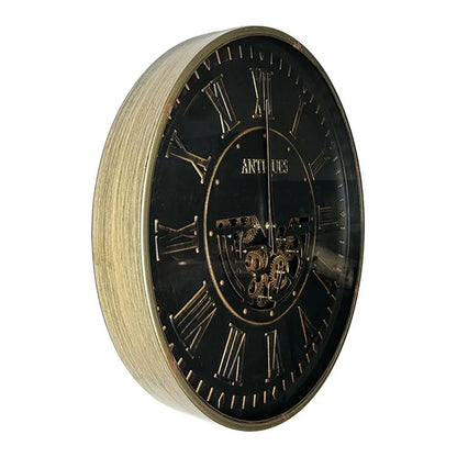 Horloge à engrenages avec verre Ø 60 cm CADRAVEN