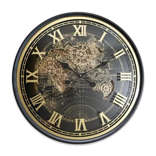 Horloge à engrenages avec verre – Ø 65 cm CADRAVEN