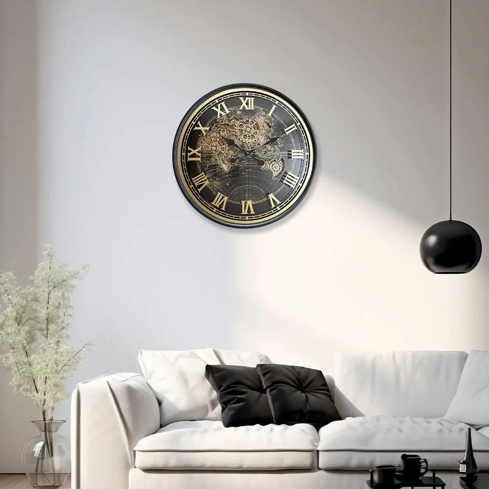 Horloge à engrenages avec verre – Ø 65 cm CADRAVEN