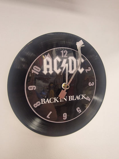 Horloge Vinyle ACDC– Une Horloge Vintage Unique pour les Fans de ACDC