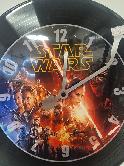 Horloge Vinyle star wars – Une Horloge Vintage Unique pour les Fans de star wars