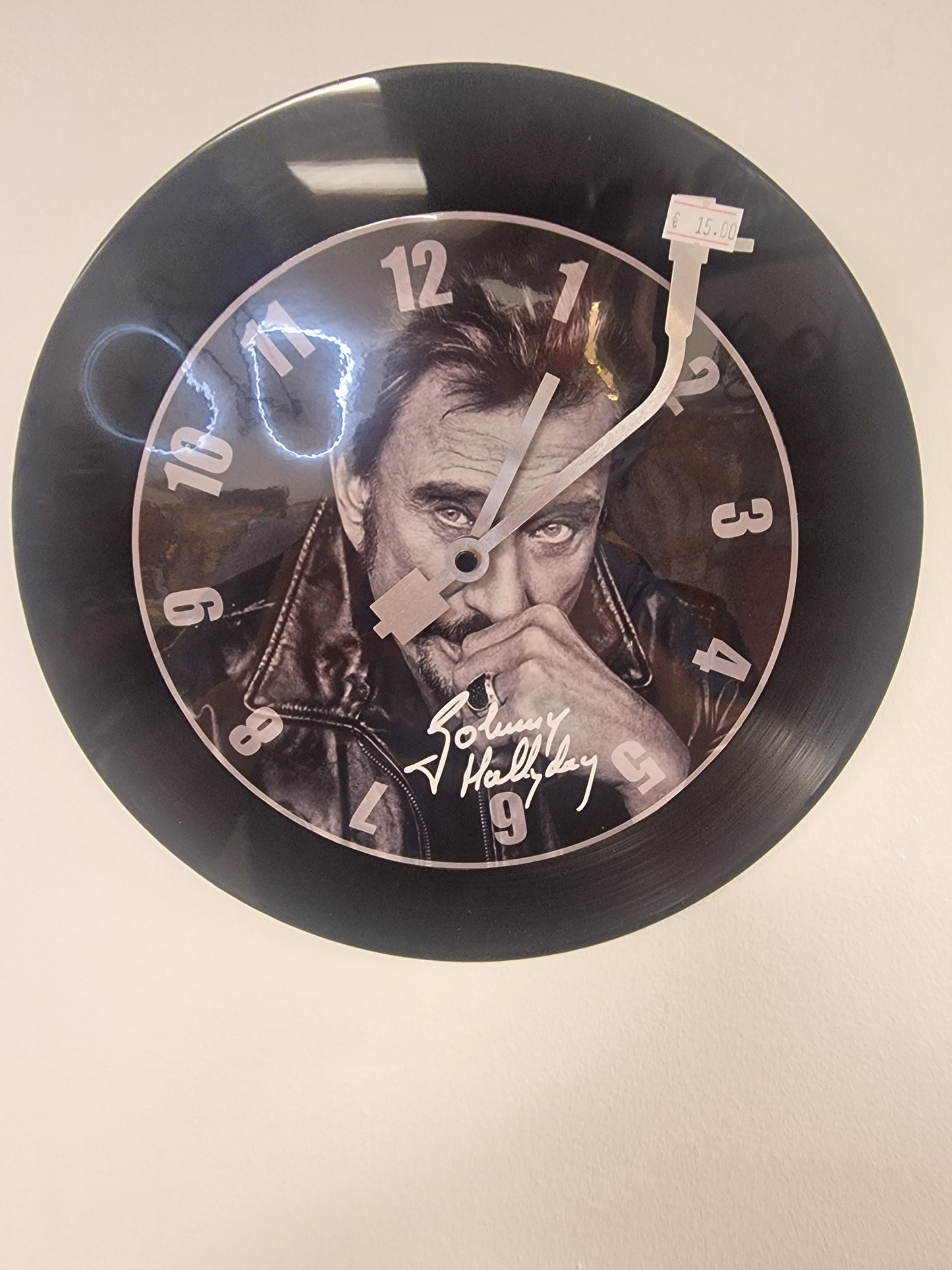 Horloge Vinyle Personnalisée Johnny Hallyday – Une Horloge Vintage Unique pour les Fans de Johnny hallyday