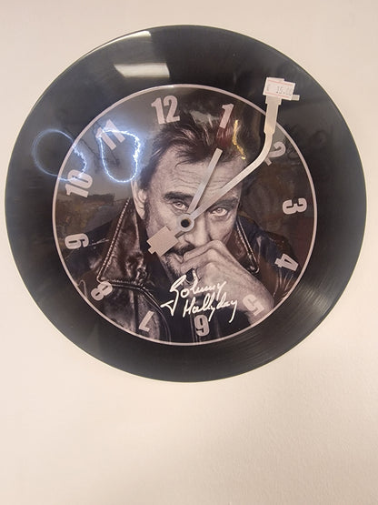 Horloge Vinyle Personnalisée Johnny Hallyday – Une Horloge Vintage Unique pour les Fans de Johnny hallyday