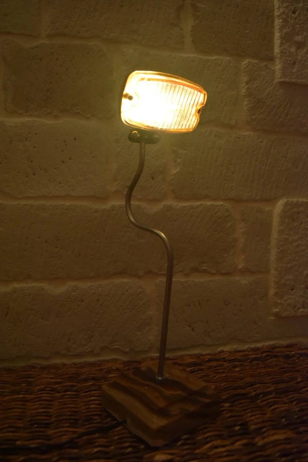 Lampe De Bureau Ancien Phare De Moto Etsy