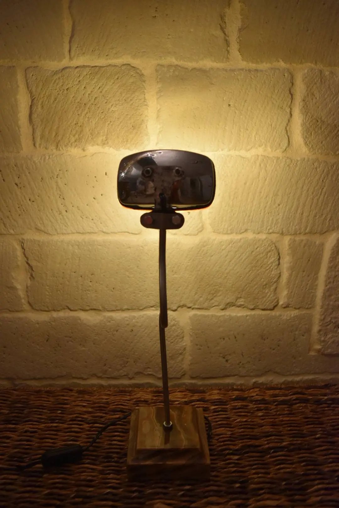 Lampe De Bureau Ancien Phare De Moto Etsy