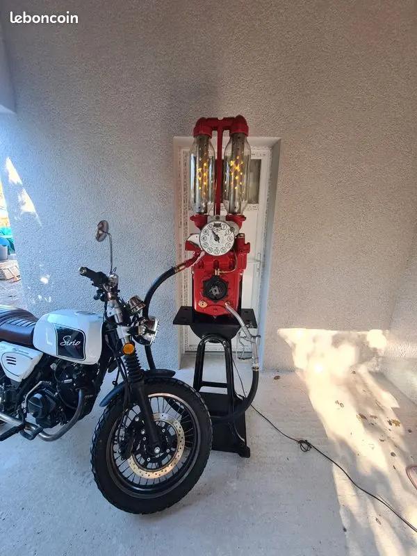 Lampe Industrielle Vintage – Ancienne Pompe à Essence SATAM 1930 Restaurée Vintagedison