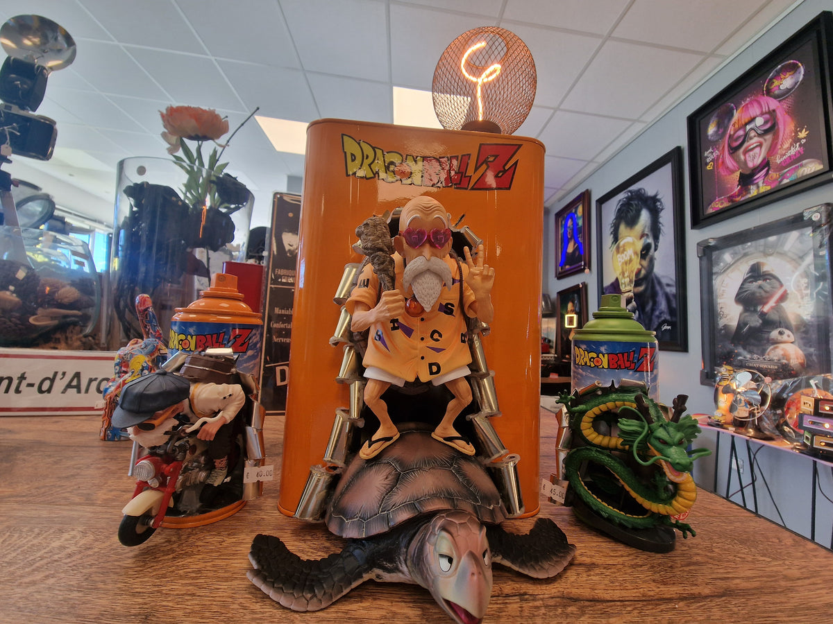 Lampe Dragon Ball Z – Tortue Géniale & Goku – Création artisanale upcycling