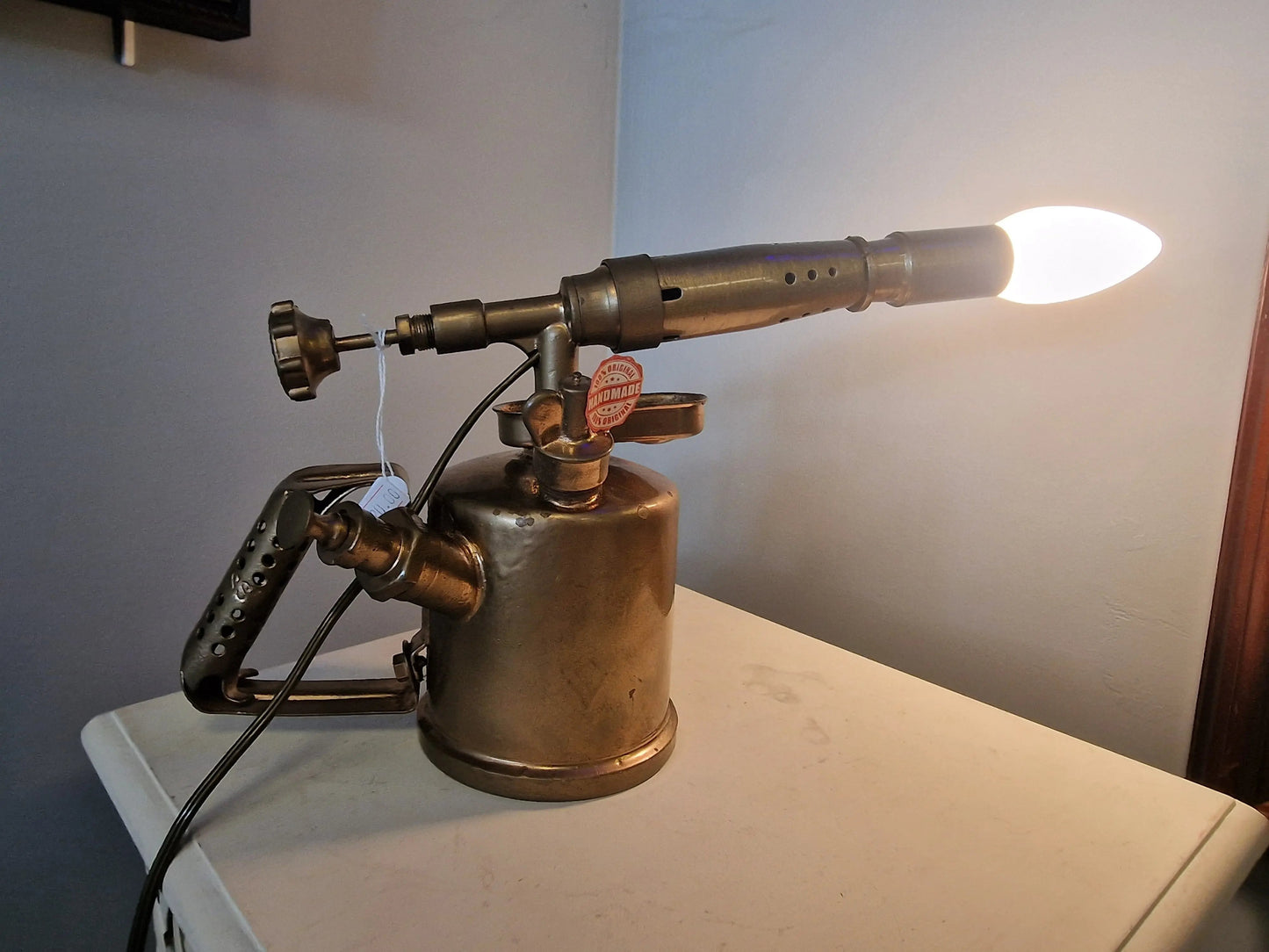 Lampe ancienne lampe à souder – création vintage industrielle upcyclée Vintagedison