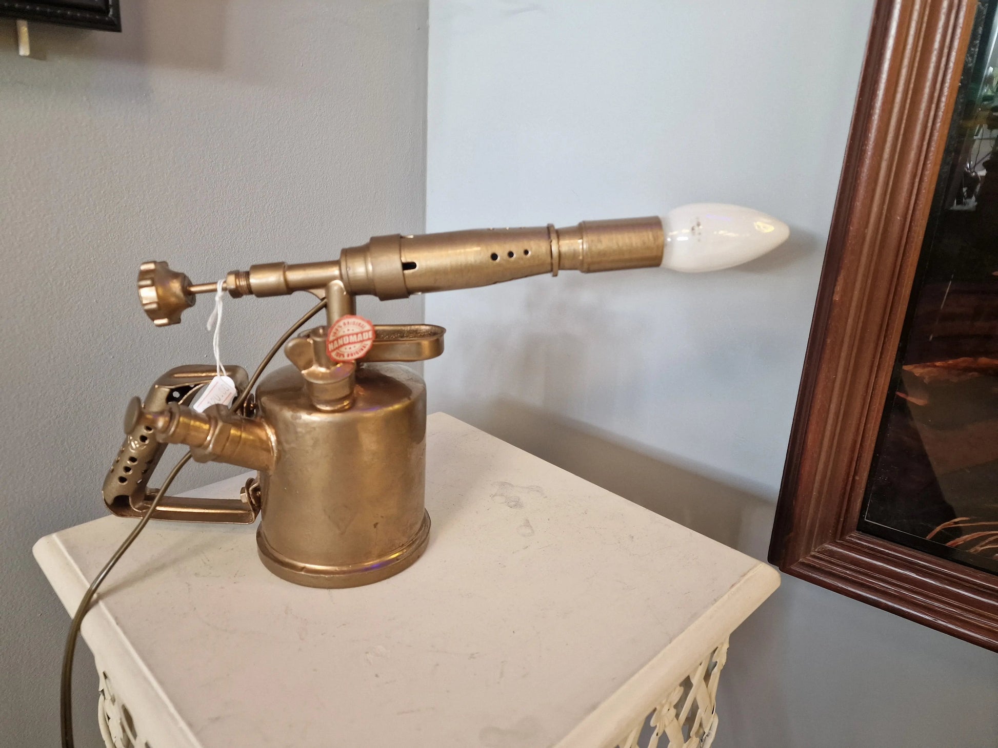 Lampe ancienne lampe à souder – création vintage industrielle upcyclée Vintagedison