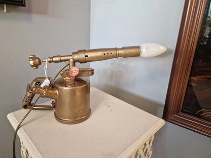 Lampe ancienne lampe à souder – création vintage industrielle upcyclée Vintagedison