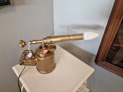 Lampe ancienne lampe à souder – création vintage industrielle upcyclée Vintagedison