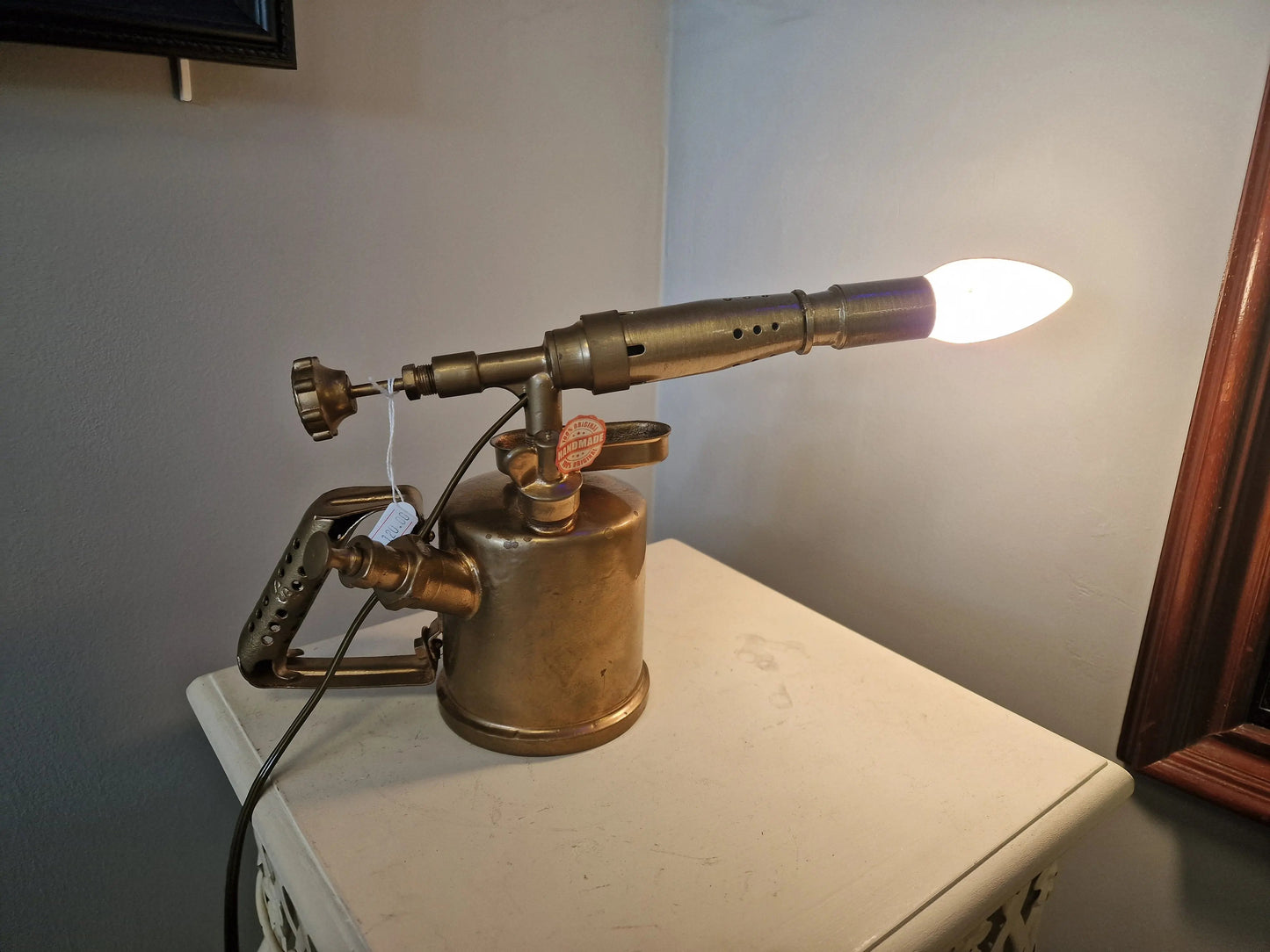 Lampe ancienne lampe à souder – création vintage industrielle upcyclée Vintagedison