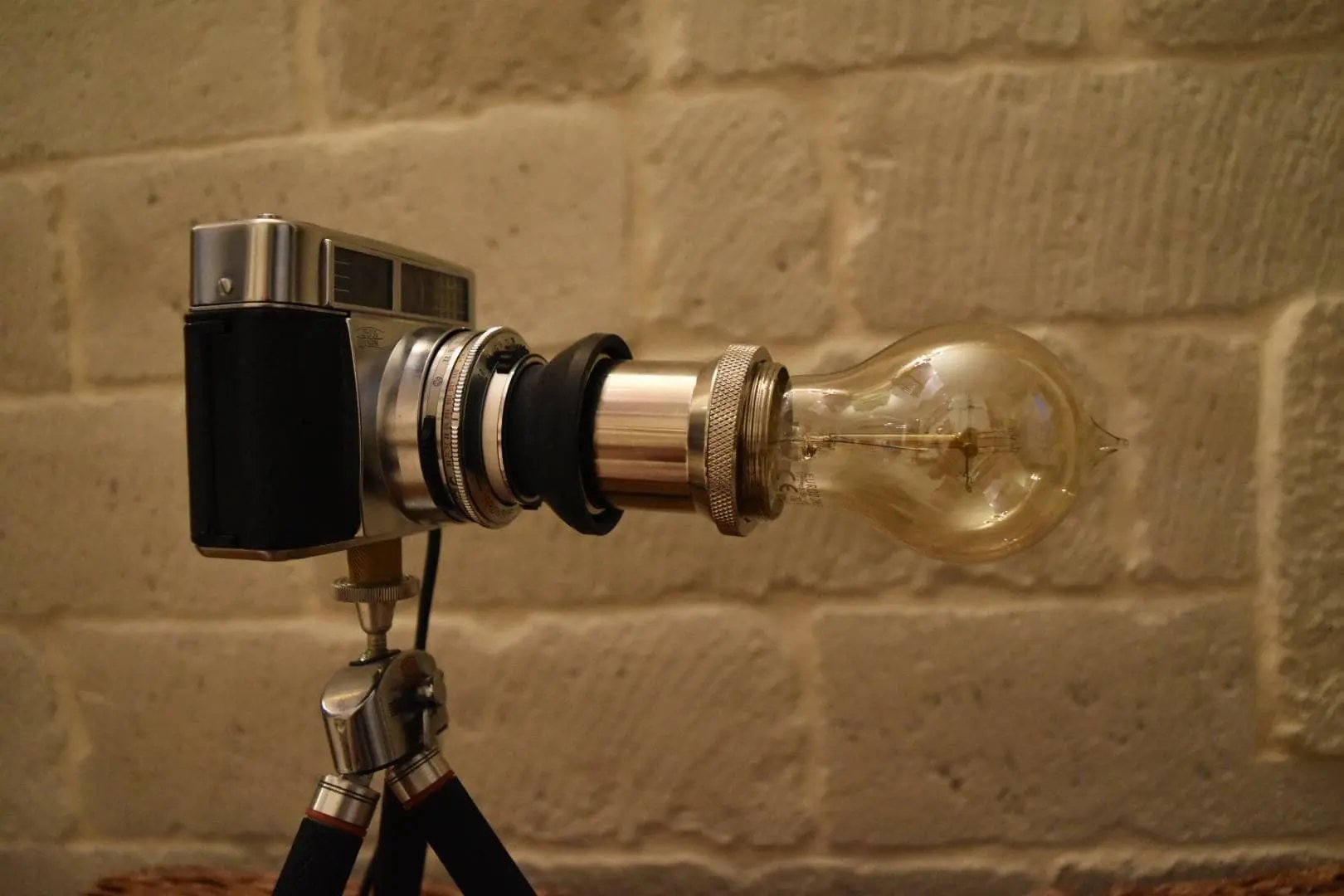 Lampe appareil photo Contessa Lke trépied télescopique Etsy