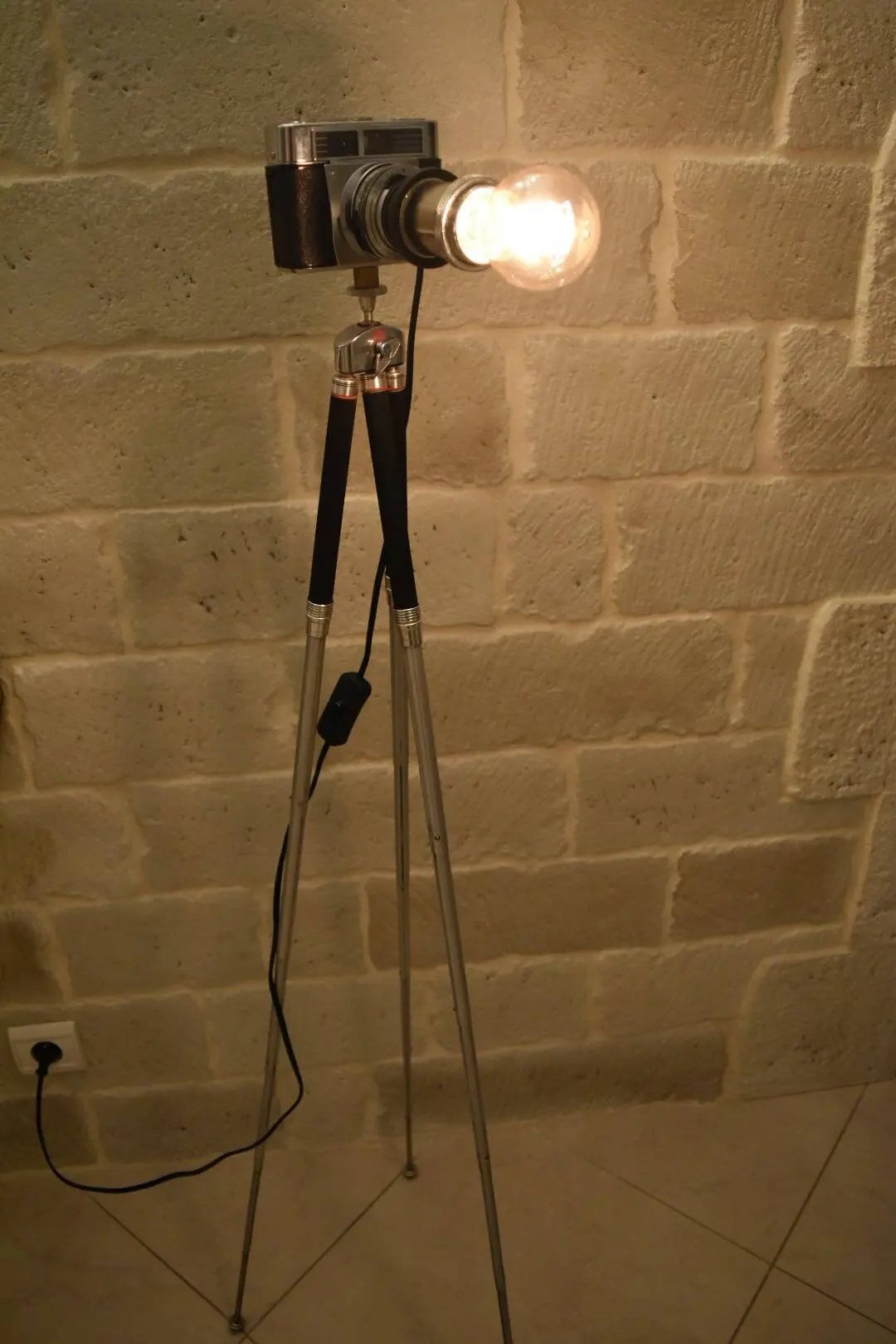 Lampe appareil photo Contessa Lke trépied télescopique Etsy