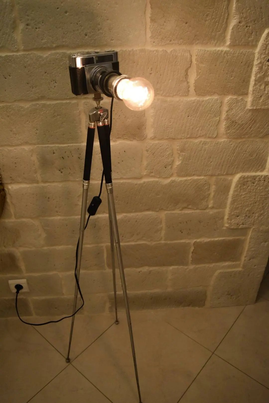 Lampe appareil photo Contessa Lke trépied télescopique Etsy