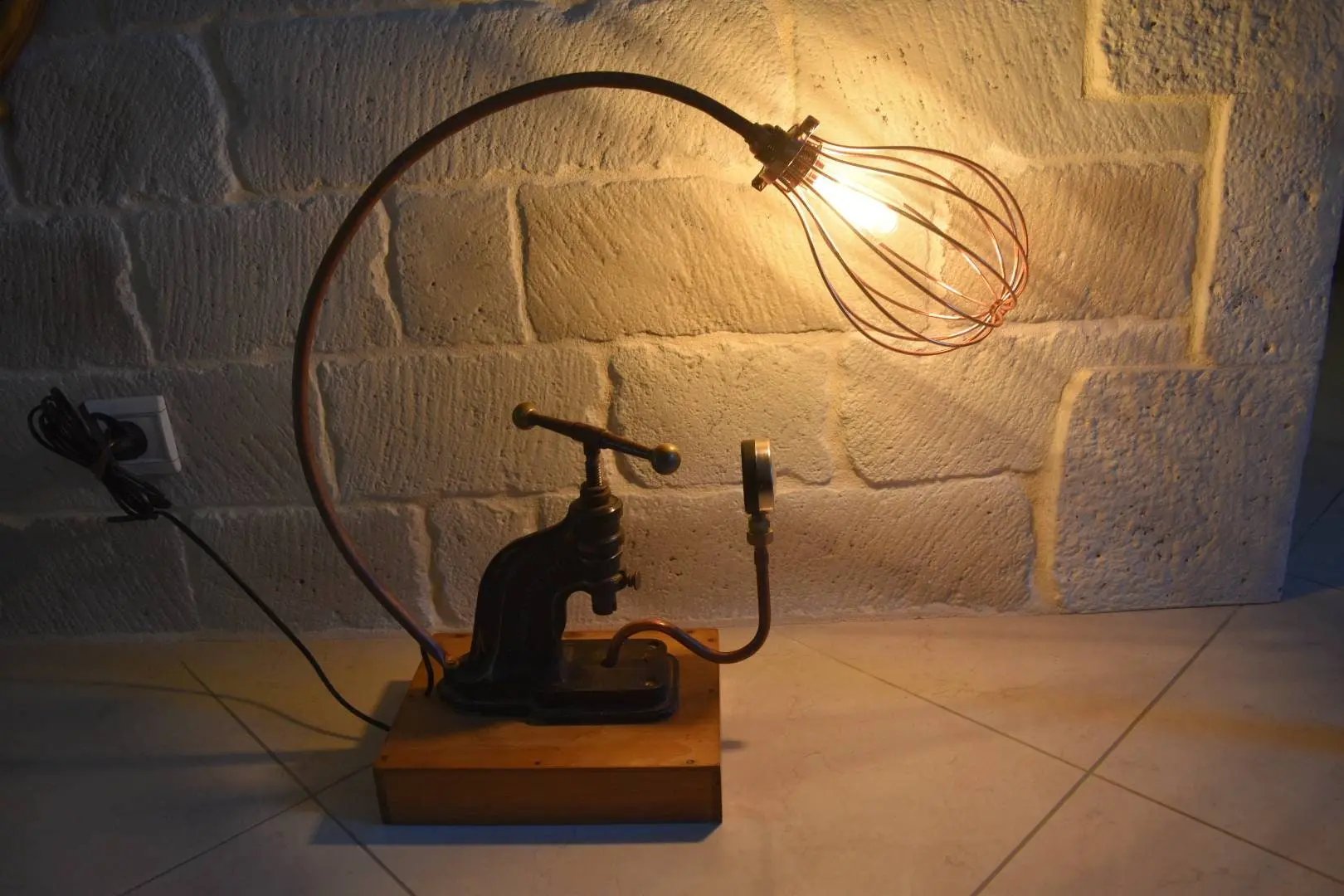 Lampe de bureau ancienne presse Etsy
