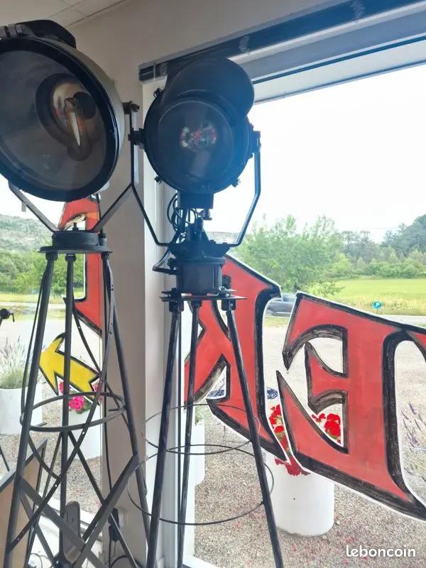 Lampe projecteur INDUSTRIEL de mirador de prison Vintagedison