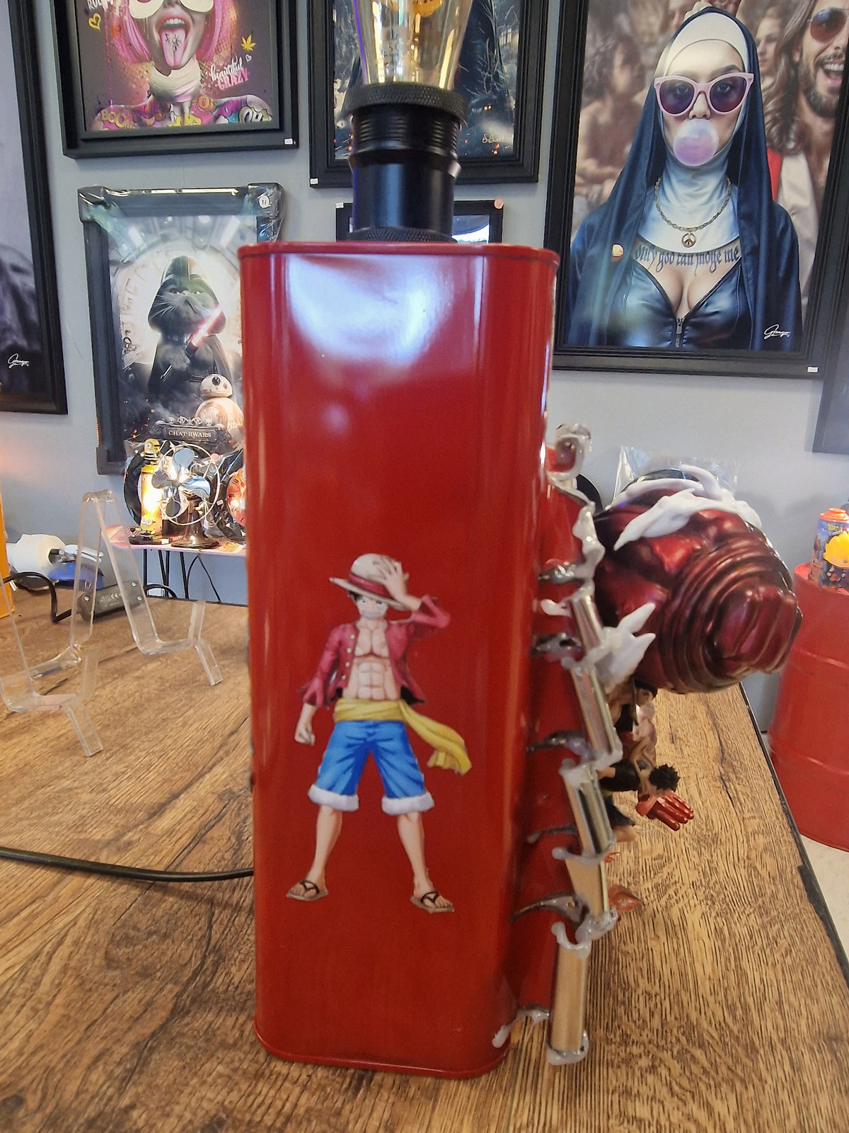 Lampe One Piece Monkey D. Luffy – Décoration manga artisanale