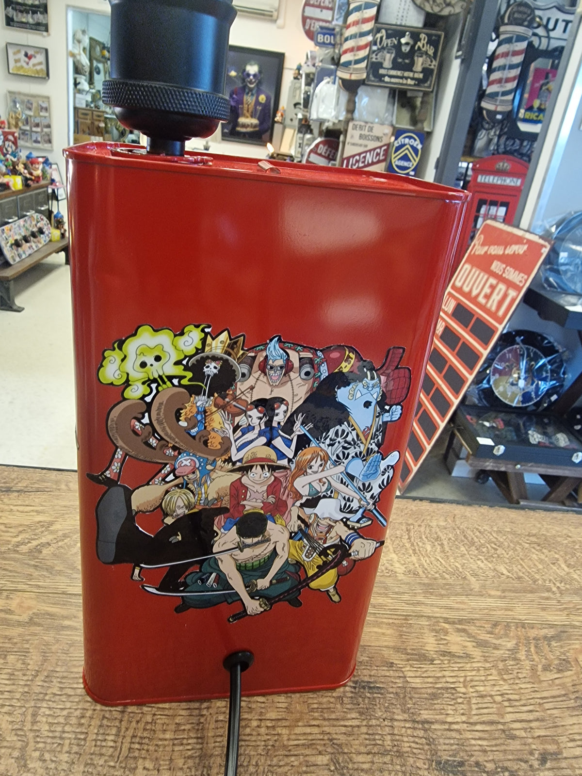 Lampe One Piece Monkey D. Luffy – Décoration manga artisanale