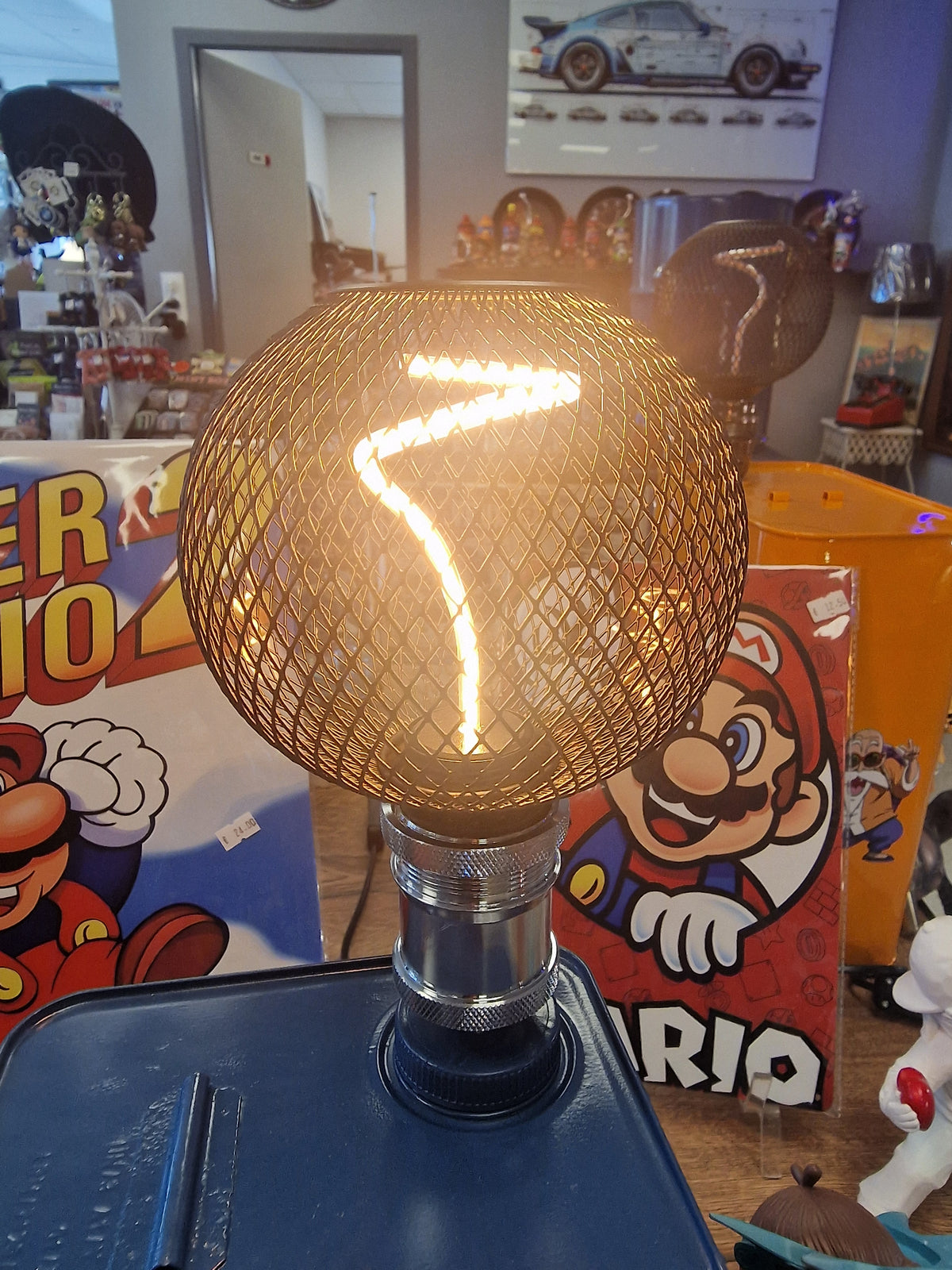 Lampe Super Mario Mario Kart – Décoration Gaming Artisanale