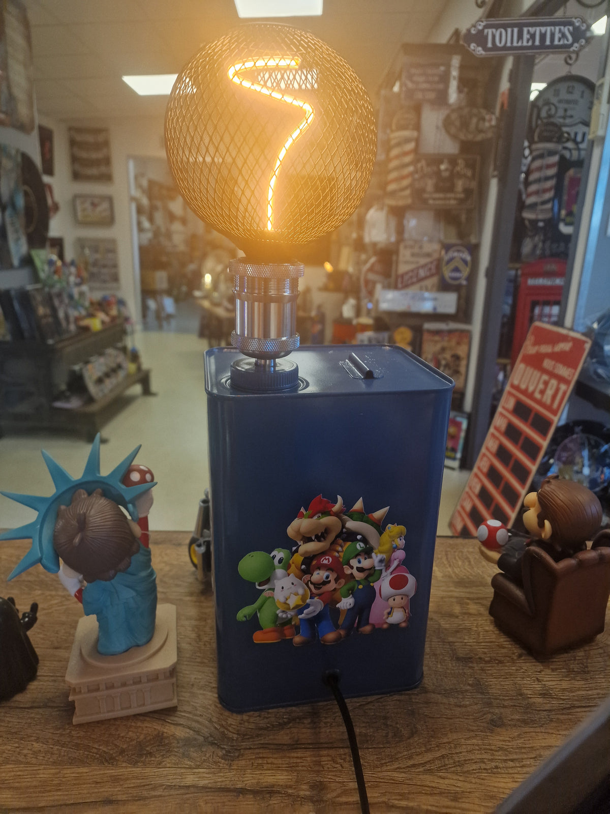 Lampe Super Mario Mario Kart – Décoration Gaming Artisanale
