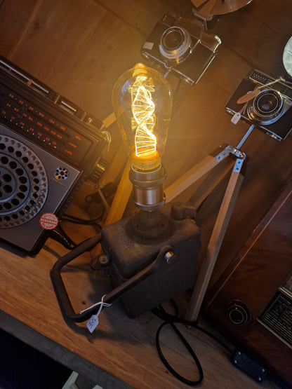 Lampe industrielle sncf vintage "Wonder"2  – Création artisanale unique