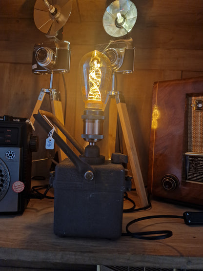 Lampe industrielle sncf vintage "Wonder"2  – Création artisanale unique
