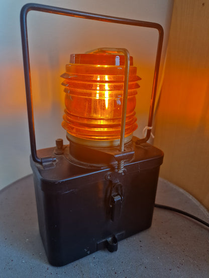 Lampe lanterne de bateau vintage convertie 220V | Lampe marine ancienne